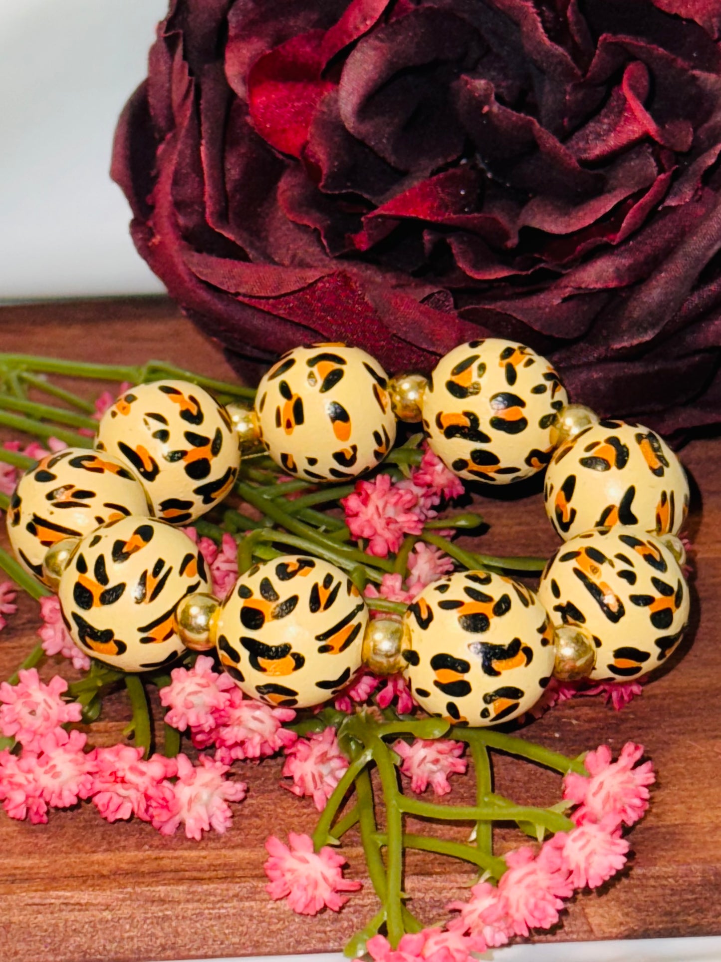 Tan Leopard Bracelet