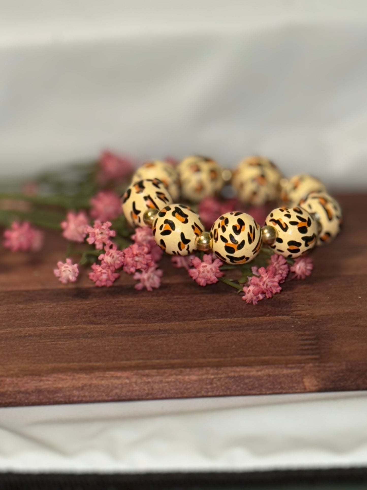 Tan Leopard Bracelet