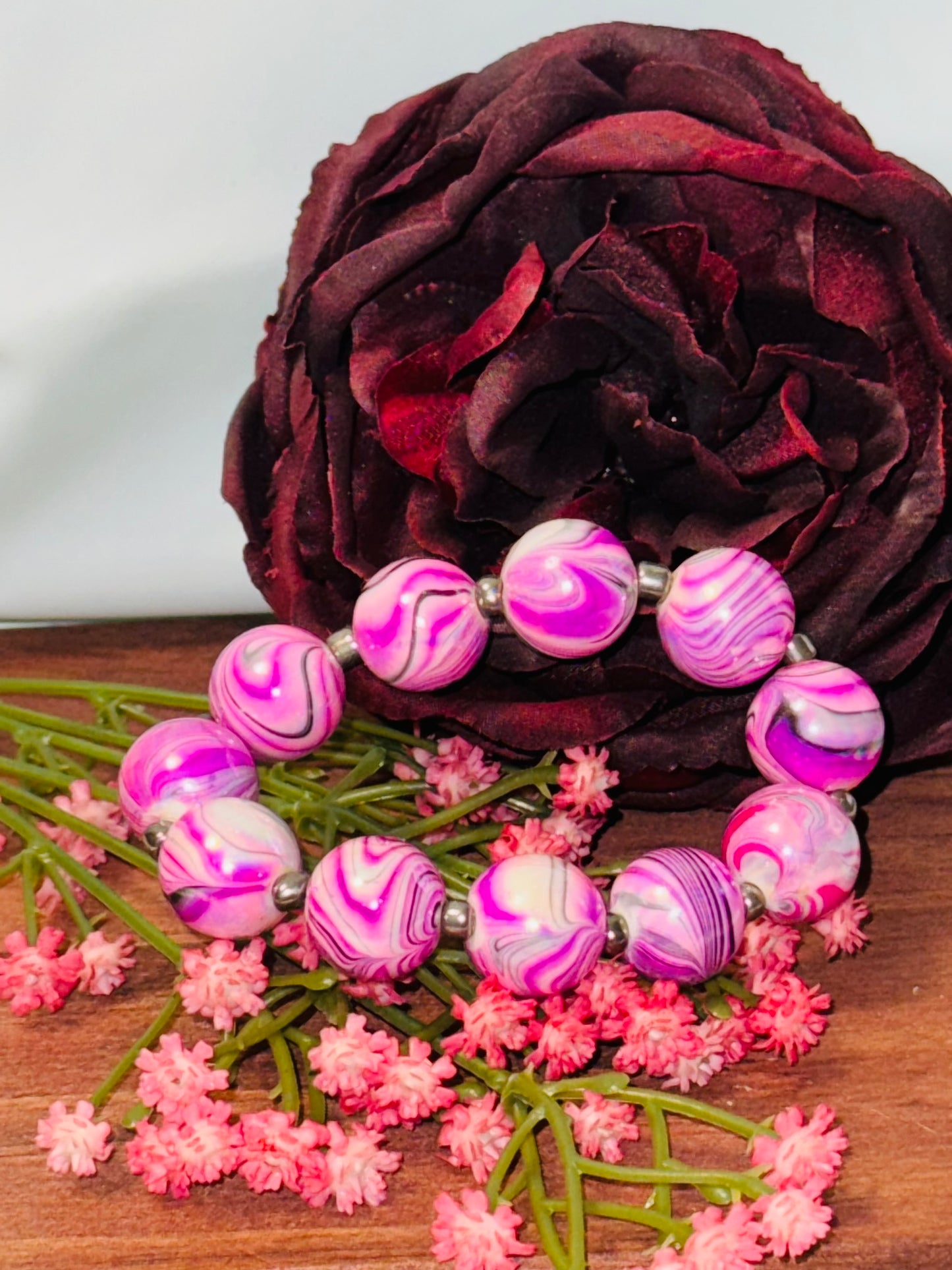 Purple Marble Bracelet
