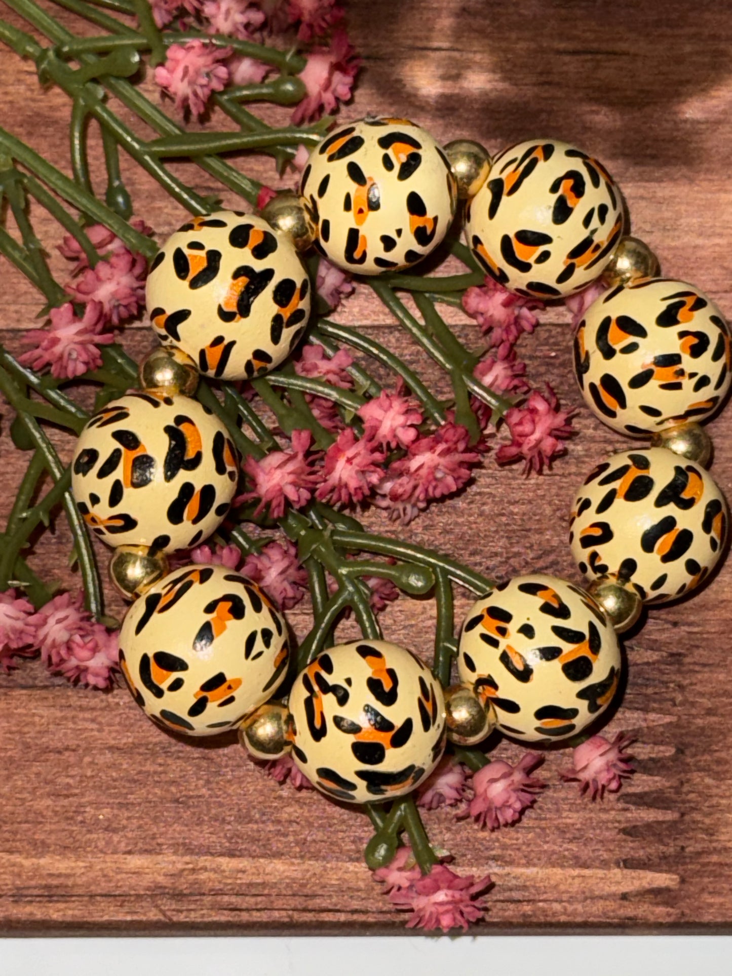 Tan Leopard Bracelet