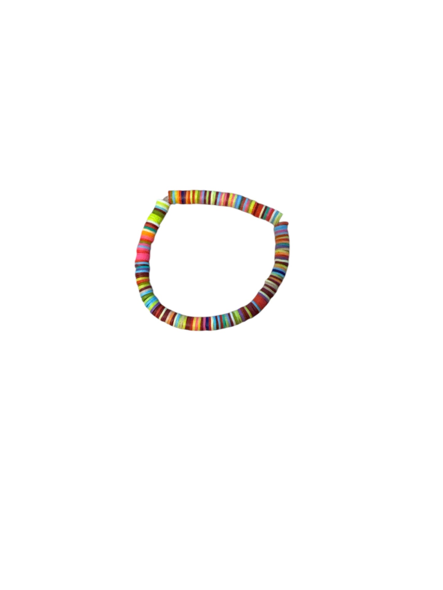 Multi colored clay bead Bracelet