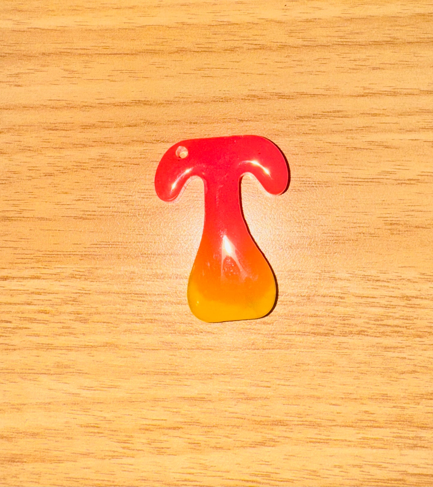 Glow In the Dark Neon Alphabet Keychains