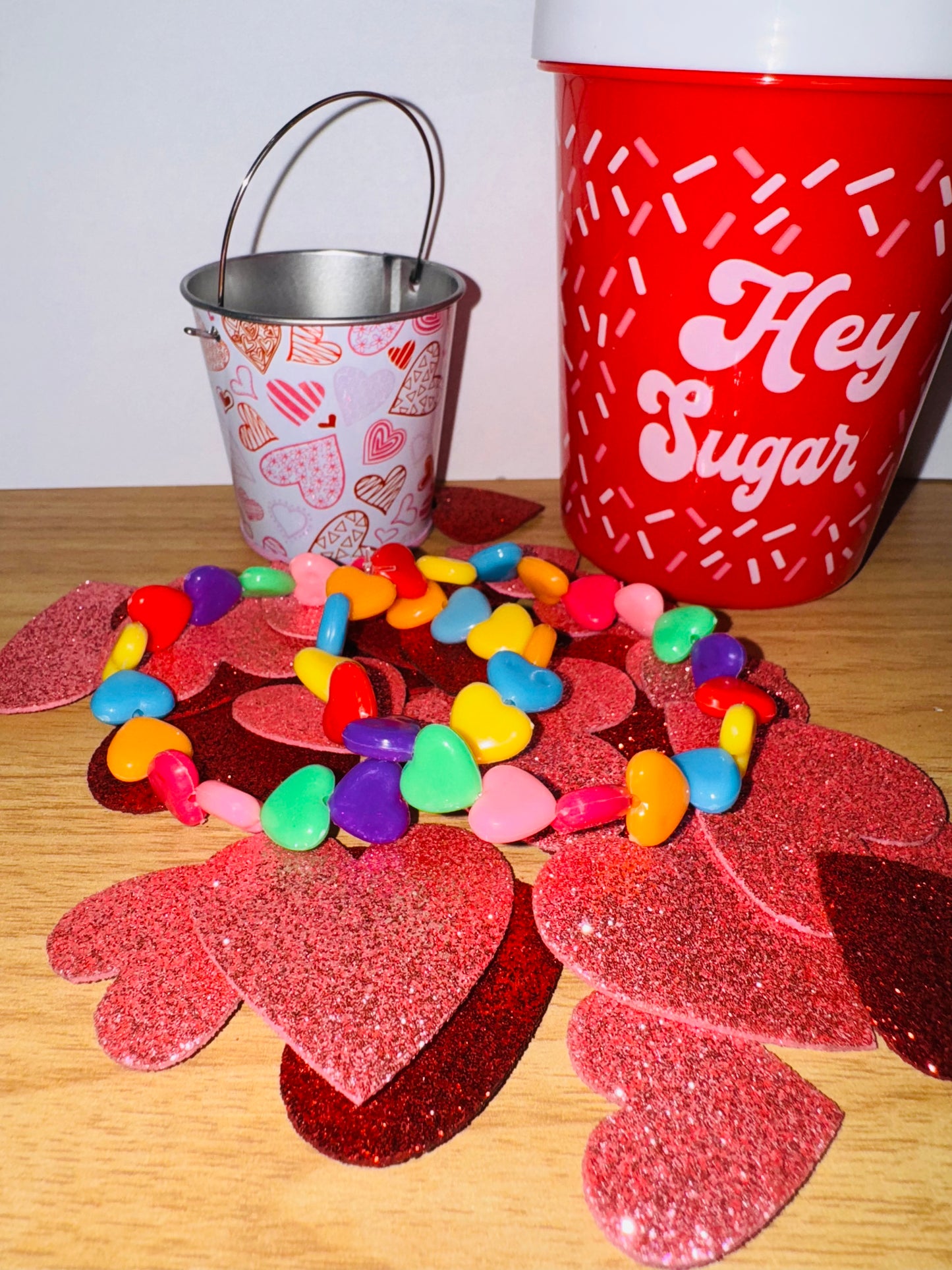 Multicolored Hearts Bracelet