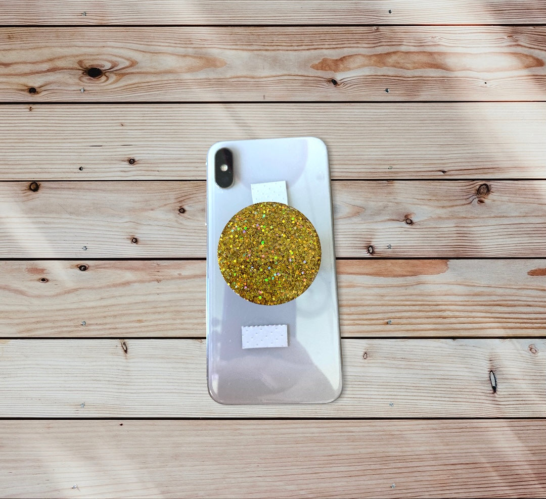 Gold Glitter Phone Prop