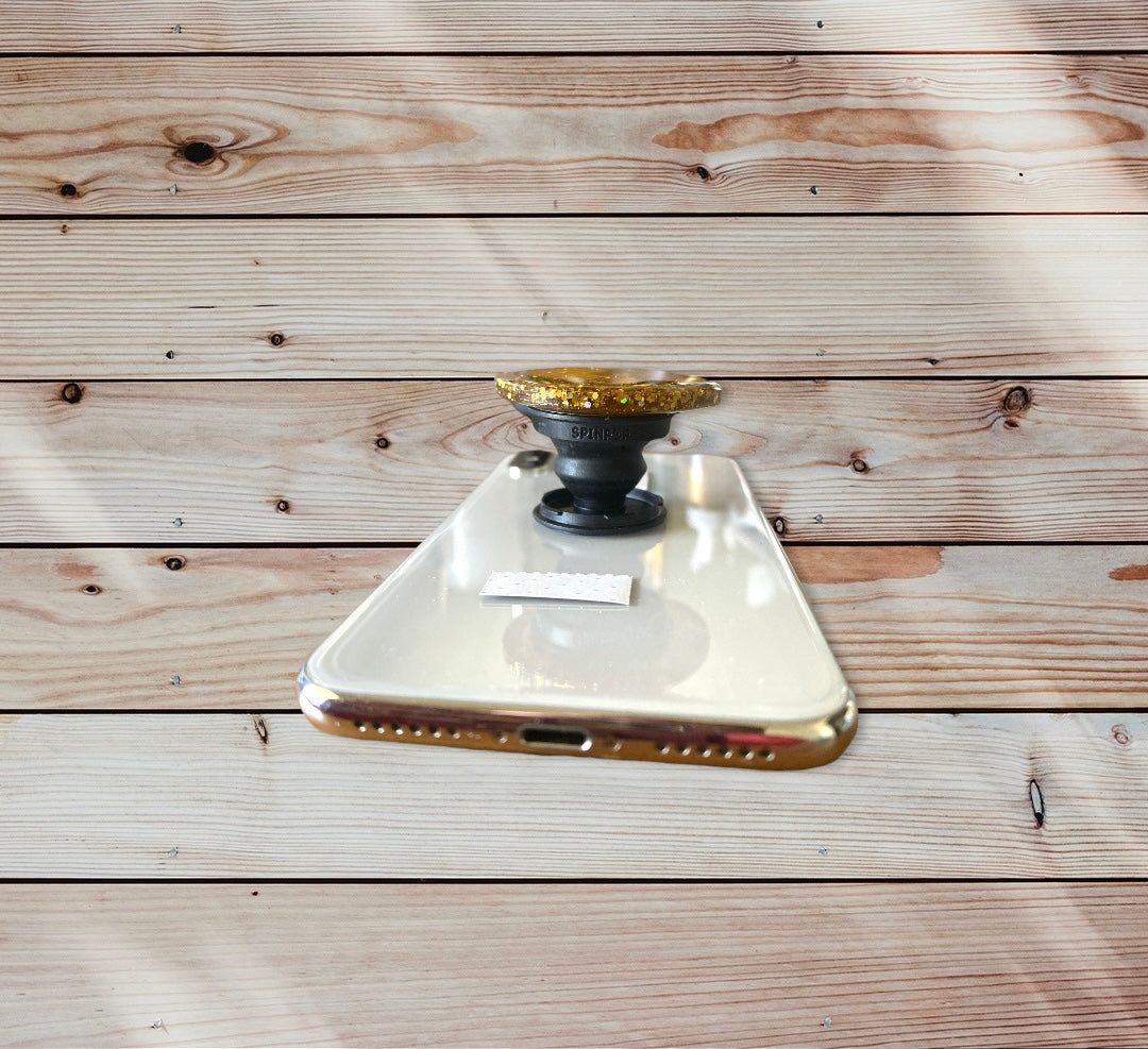 Gold Glitter Phone Prop