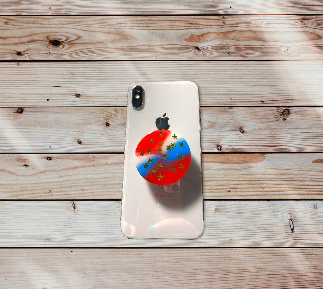 Red, White and Blue with Stars Phone Prop