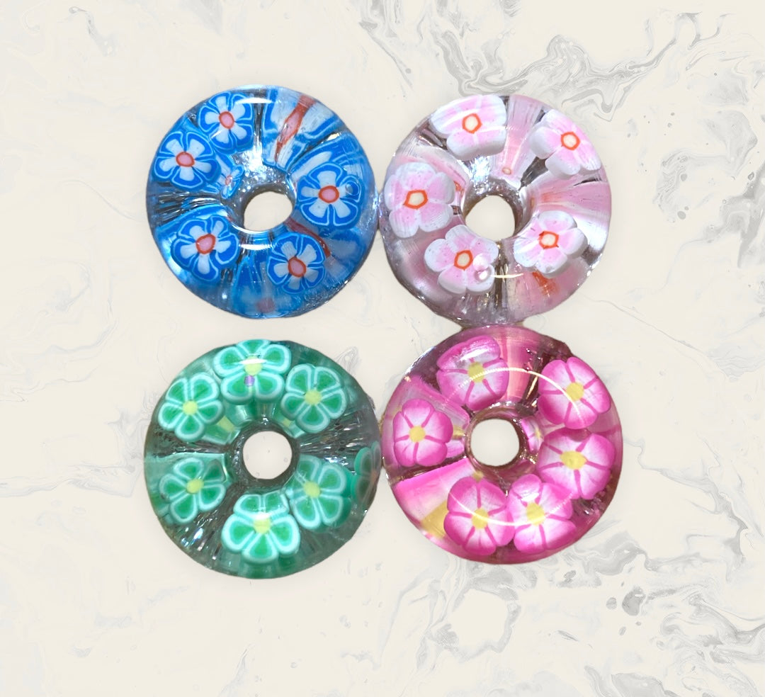 Faux Flower Lifesavers Thumbtacks