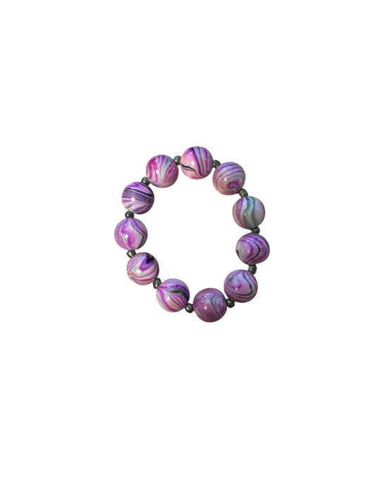 Purple Marble Bracelet