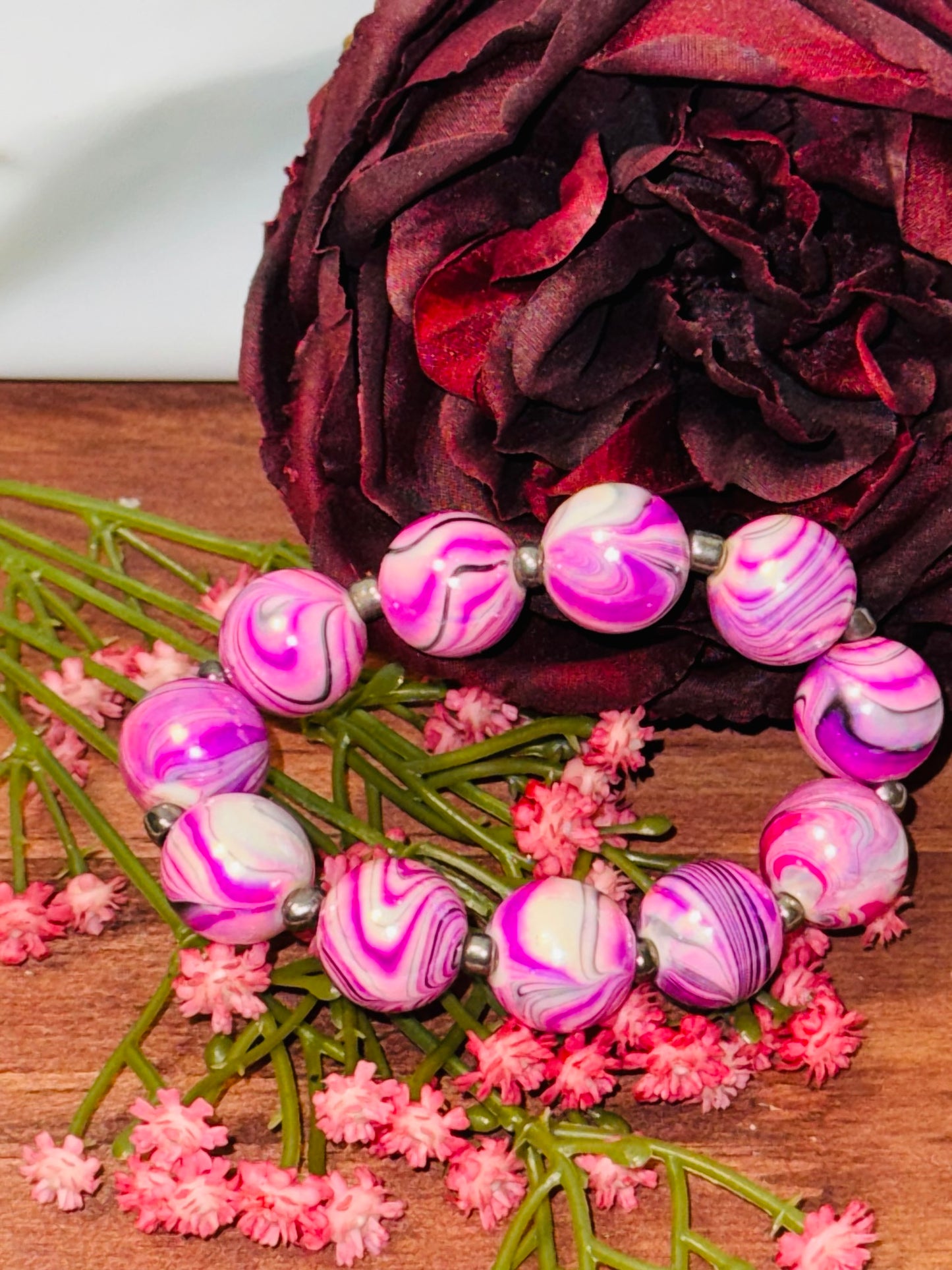 Purple Marble Bracelet