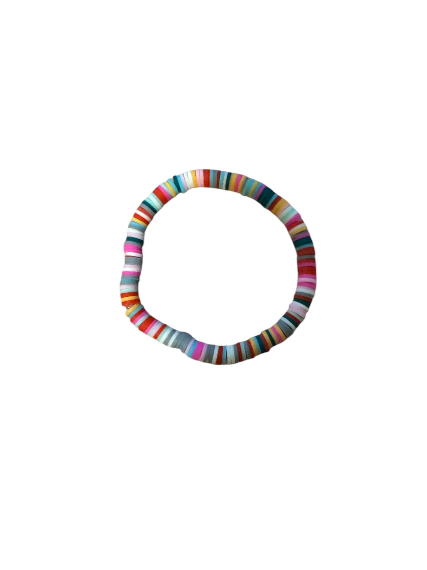 Multi colored clay bead Bracelet