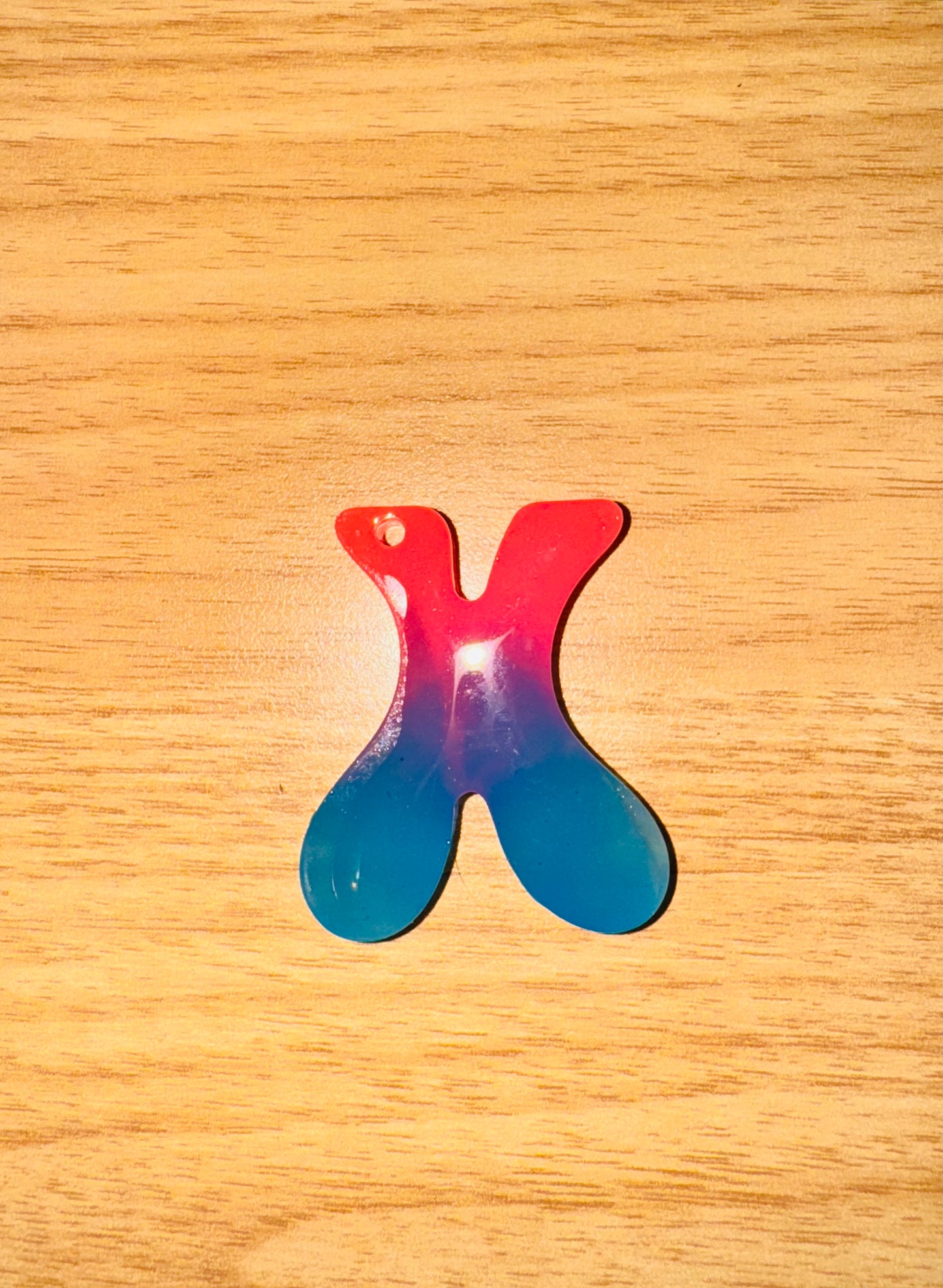 Glow In the Dark Neon Alphabet Keychains
