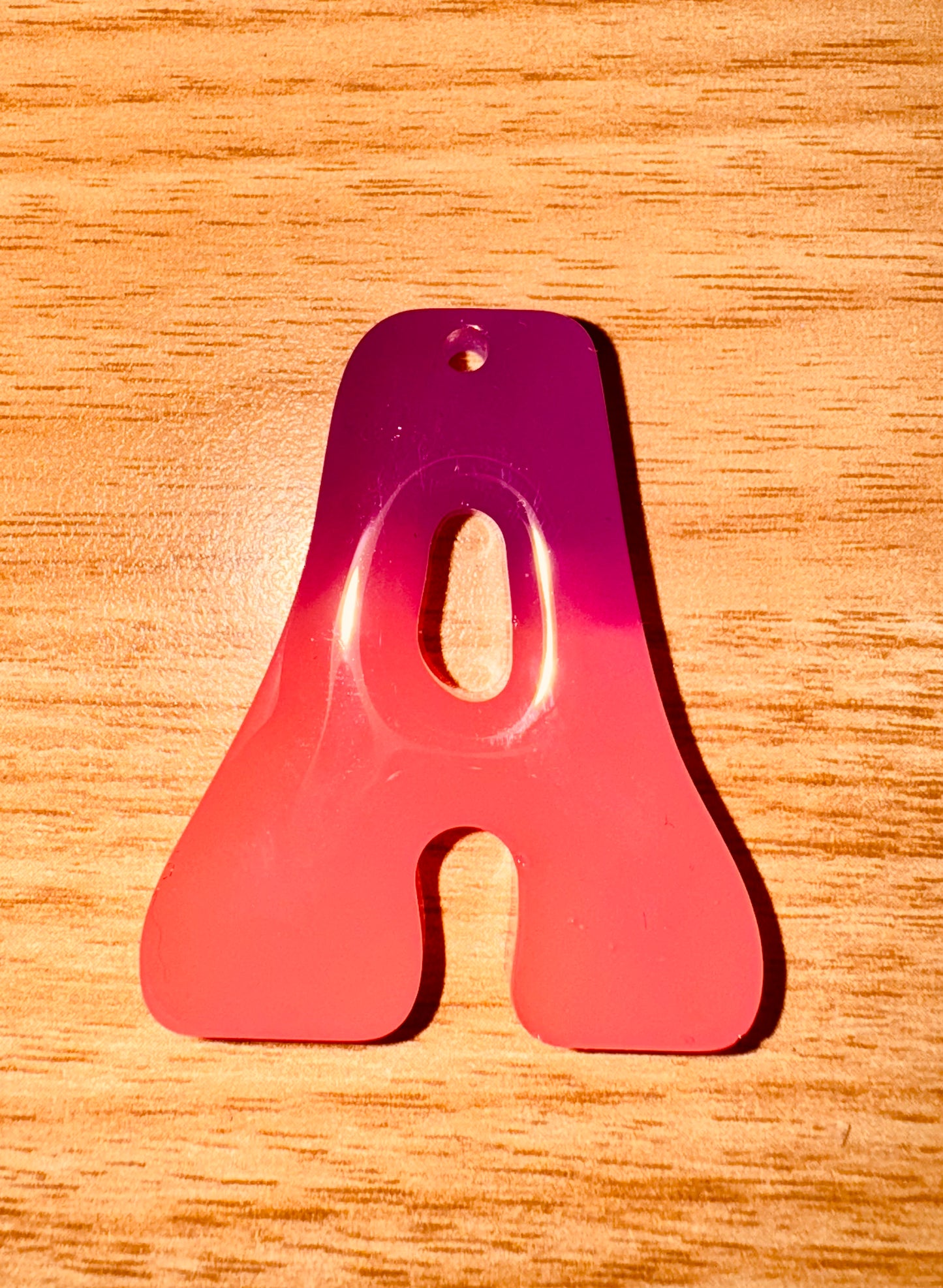 Glow In the Dark Neon Alphabet Keychains