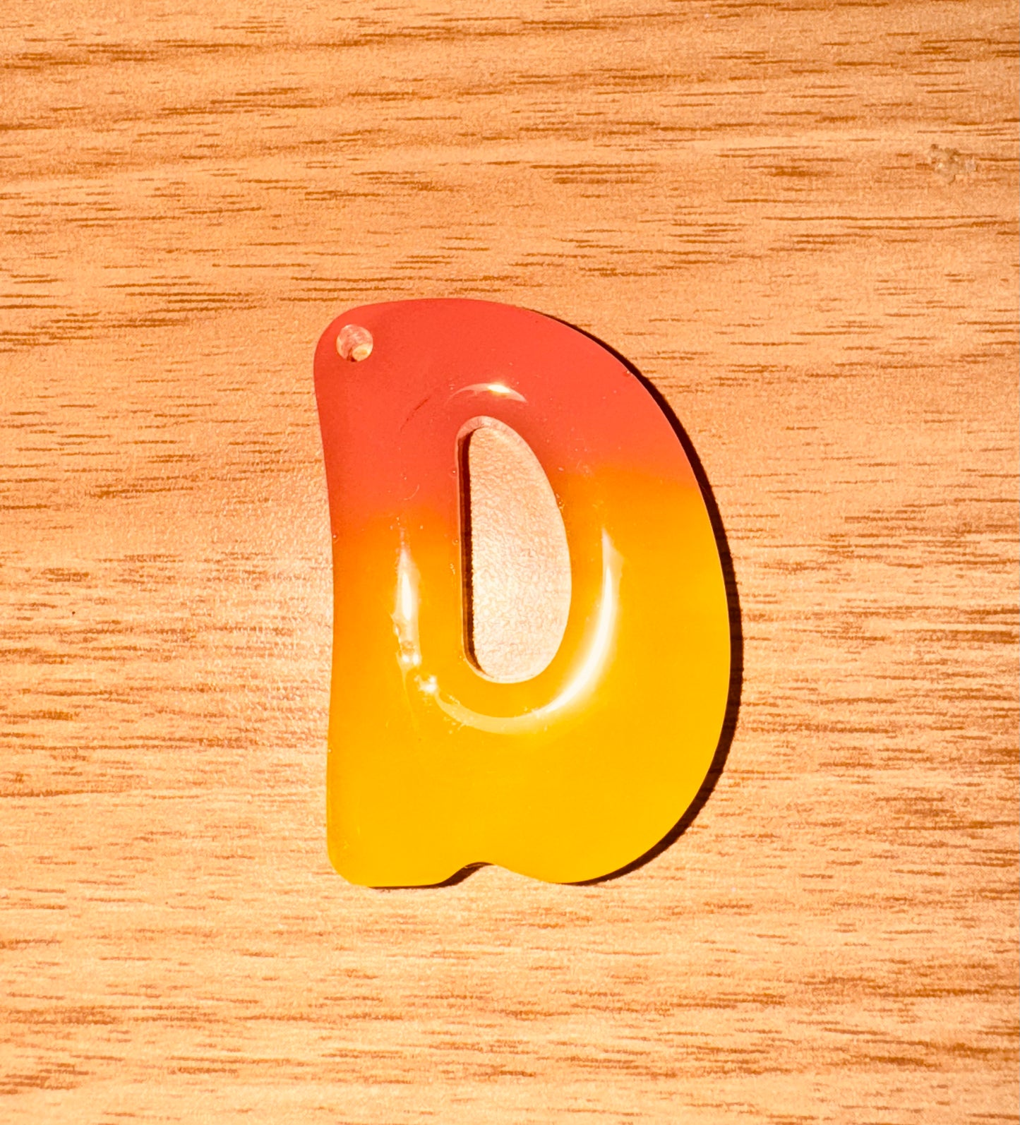 Glow In the Dark Neon Alphabet Keychains