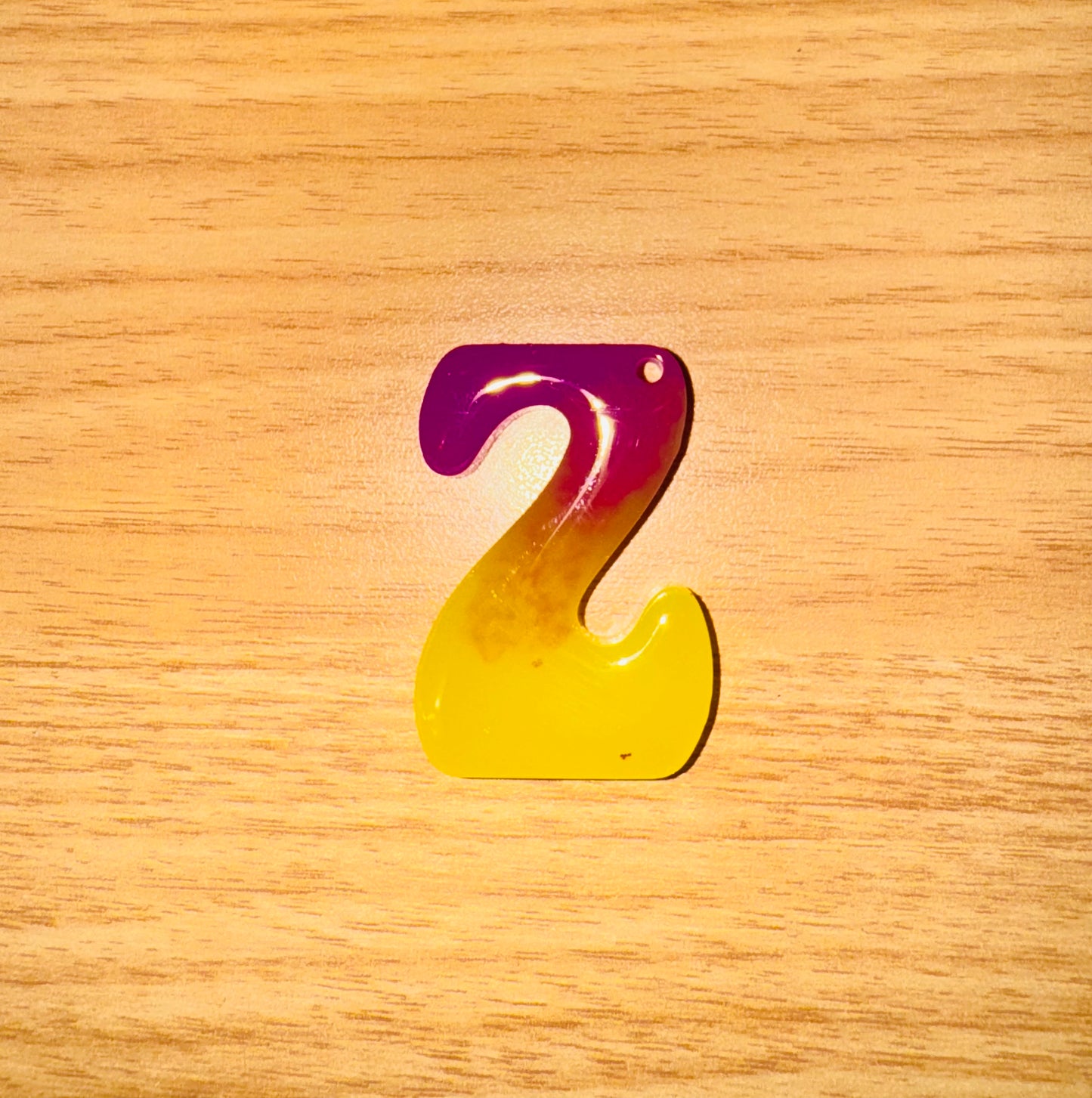 Glow In the Dark Neon Alphabet Keychains