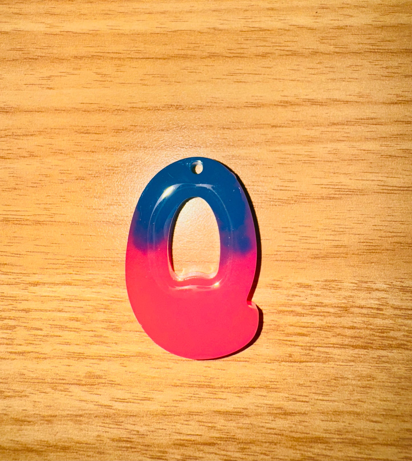 Glow In the Dark Neon Alphabet Keychains