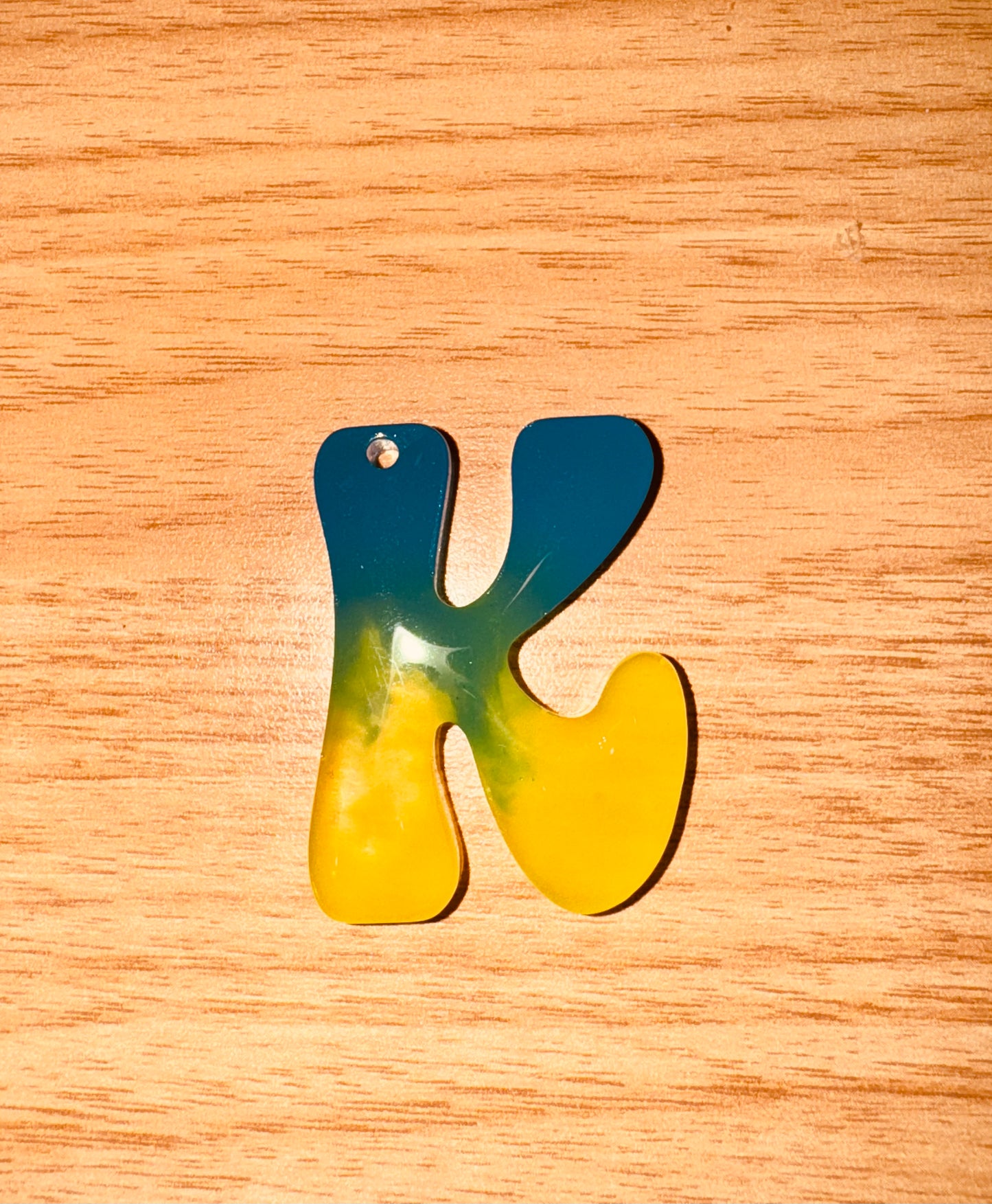 Glow In the Dark Neon Alphabet Keychains