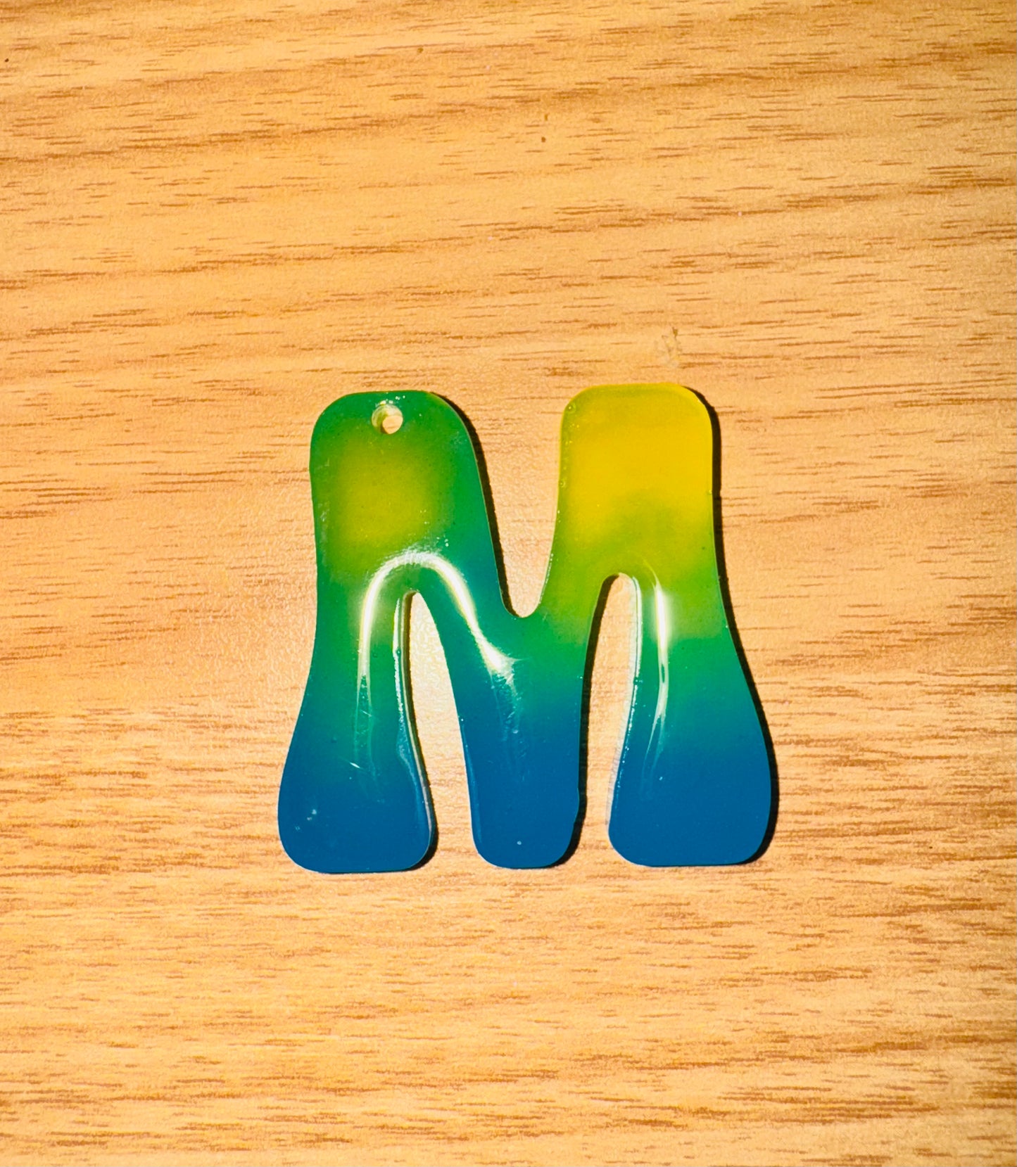 Glow In the Dark Neon Alphabet Keychains