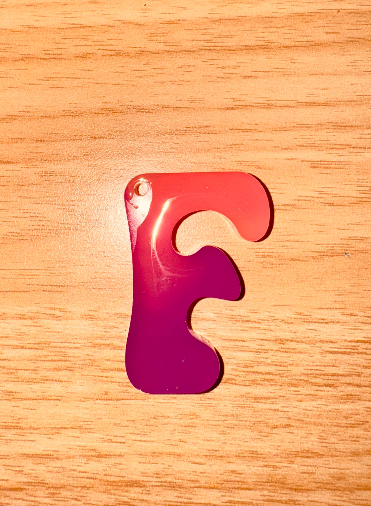 Glow In the Dark Neon Alphabet Keychains