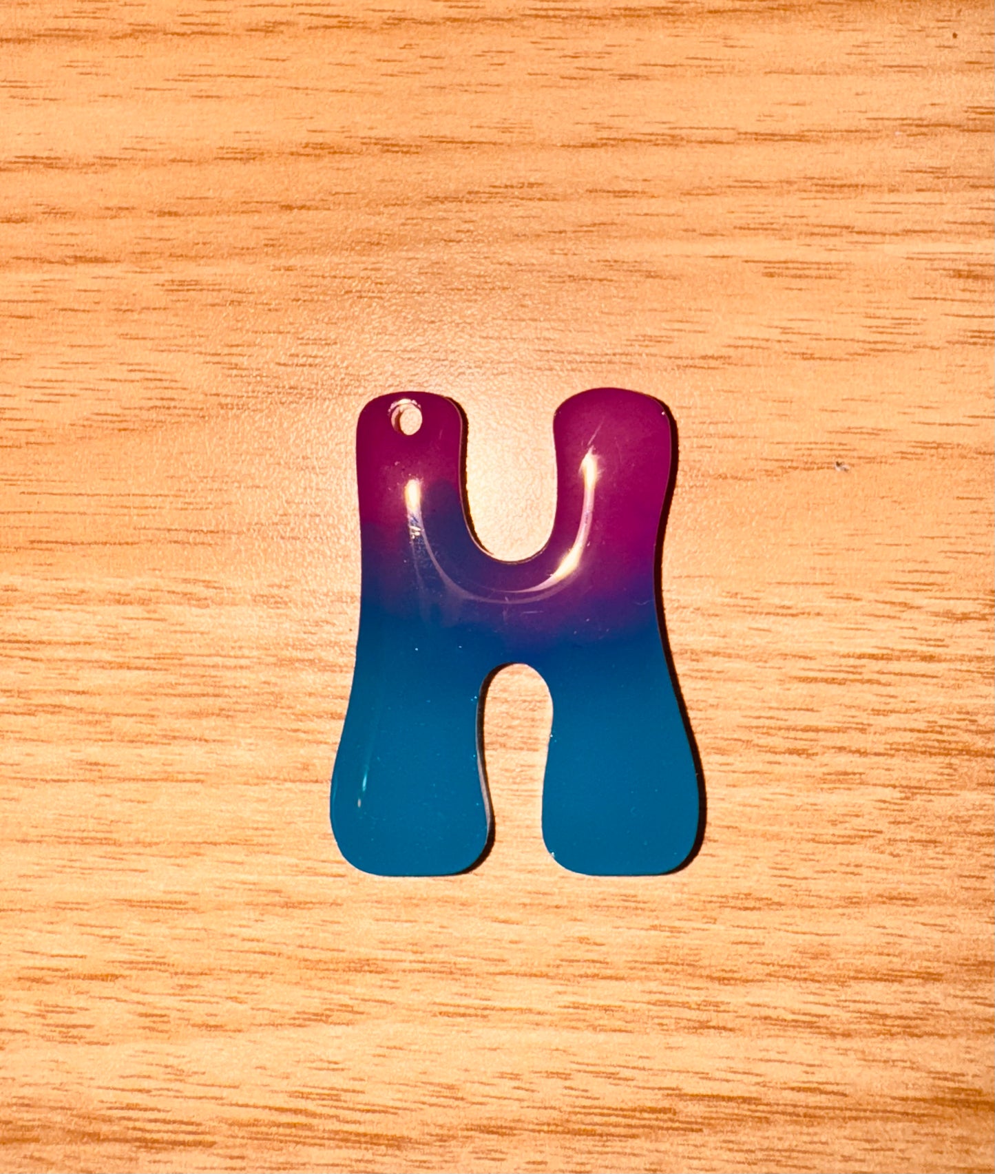 Glow In the Dark Neon Alphabet Keychains