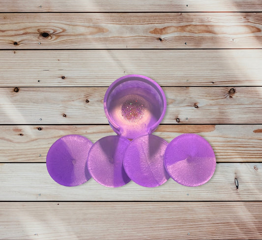 Purple Coaster Set