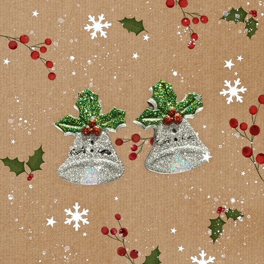 Glitter Bell Magnet Set