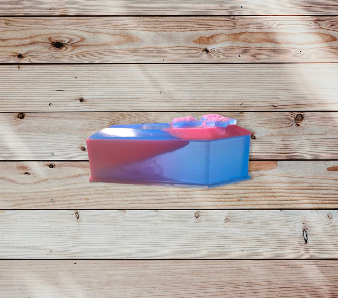 Pink and  Blue Coffin