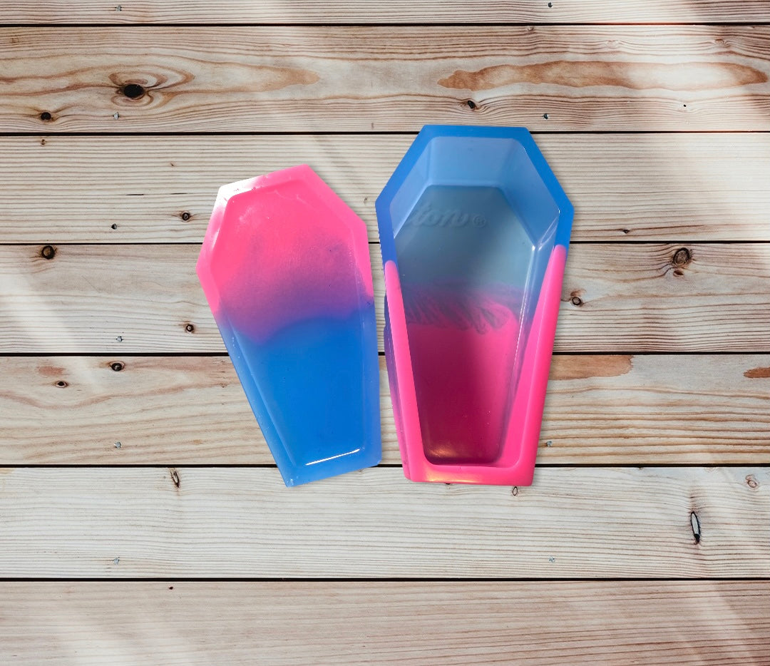 Pink and  Blue Coffin