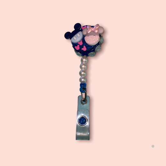 Mouse Couple Badge Reel