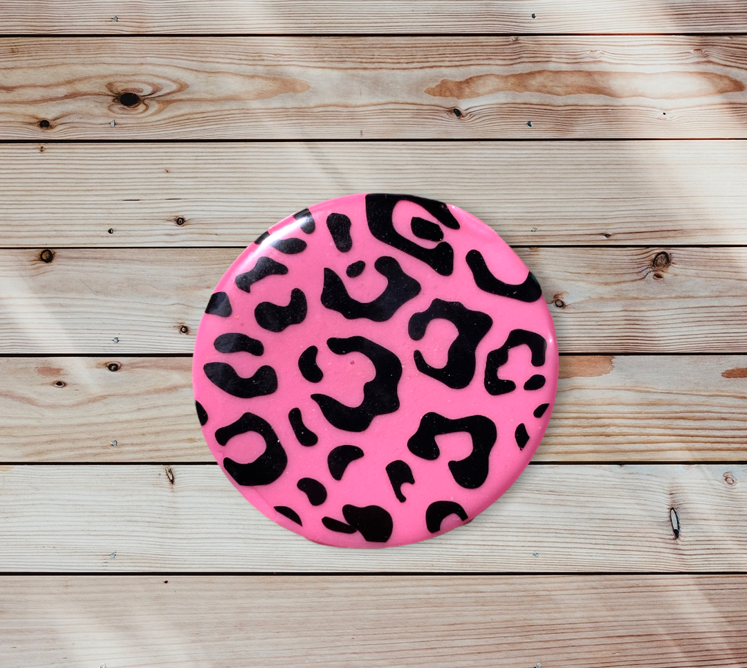Pink with Black Leopard Phone Prop