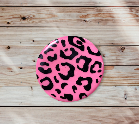 Pink with Black Leopard Phone Prop