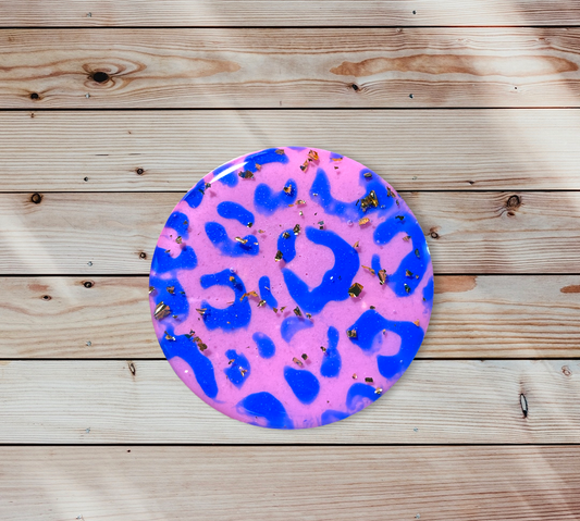Copy of Pink with Blue Leopard Phone Prop