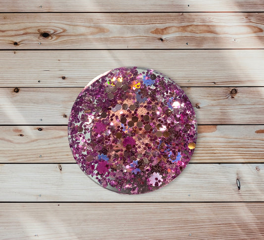 Chunky Purple Glitter Phone Prop