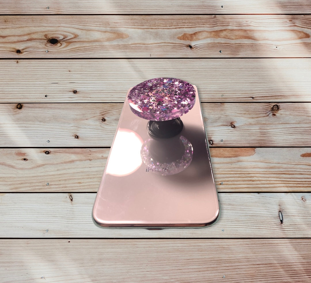 Chunky Purple Glitter Phone Prop