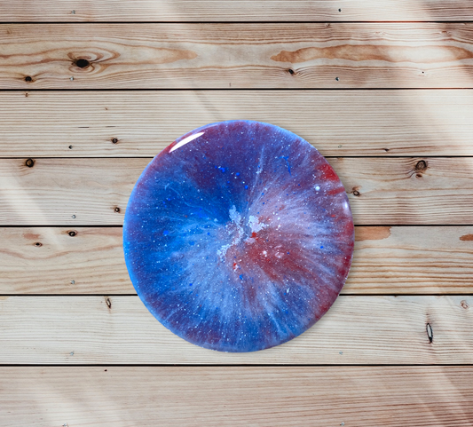 Red, White and Blue Splatter Phone Prop