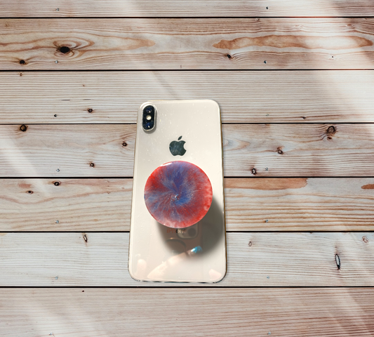 Red, White and Blue Swirl Phone Prop