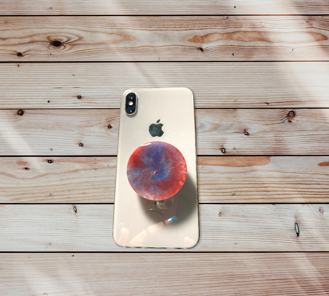 Red, White and Blue Swirl Phone Prop