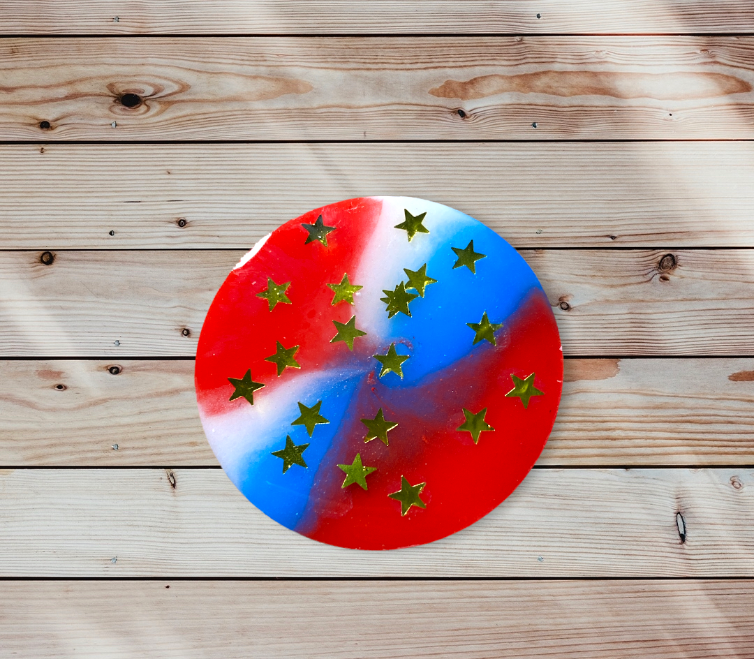 Red, White and Blue with Stars Phone Prop