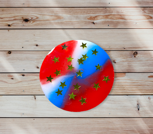 Red, White and Blue with Stars Phone Prop
