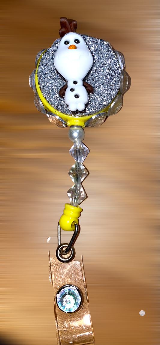 Snowman Badge Reel